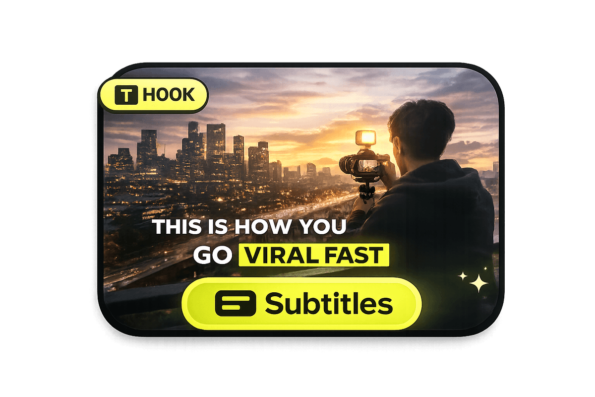 Add Viral Subtitles & Text Overlay
